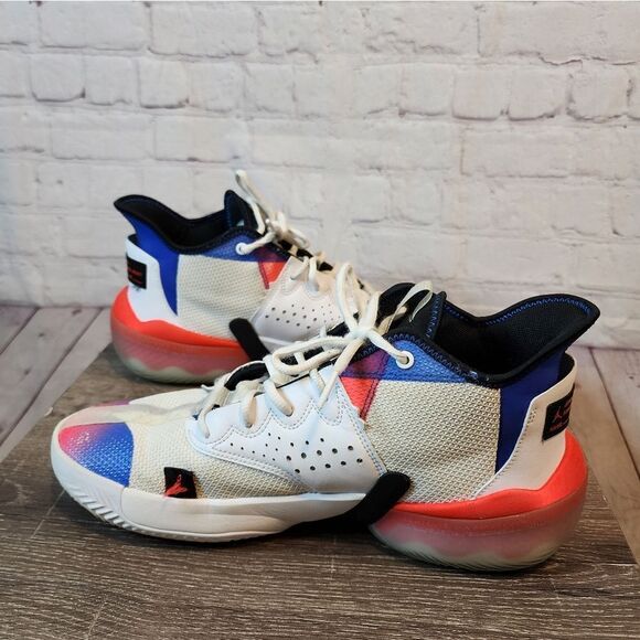 Mens Air Jordan Jordan React Elevation PF \'White Infrared Royal\', size 10.5 main image 7